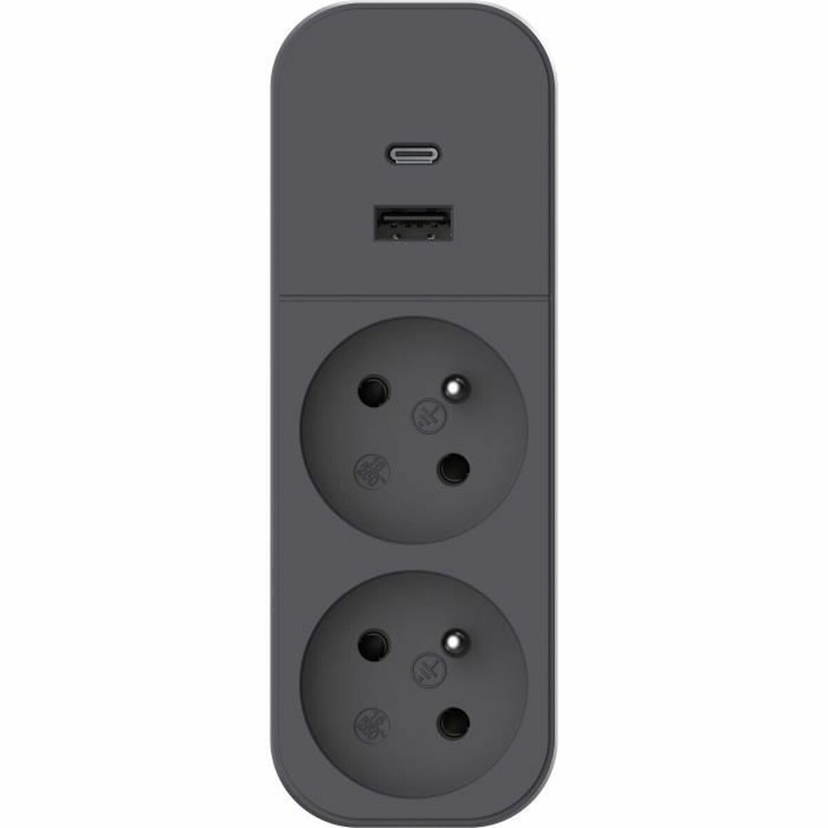 2-socket plugboard with power switch QUARX 3680 W