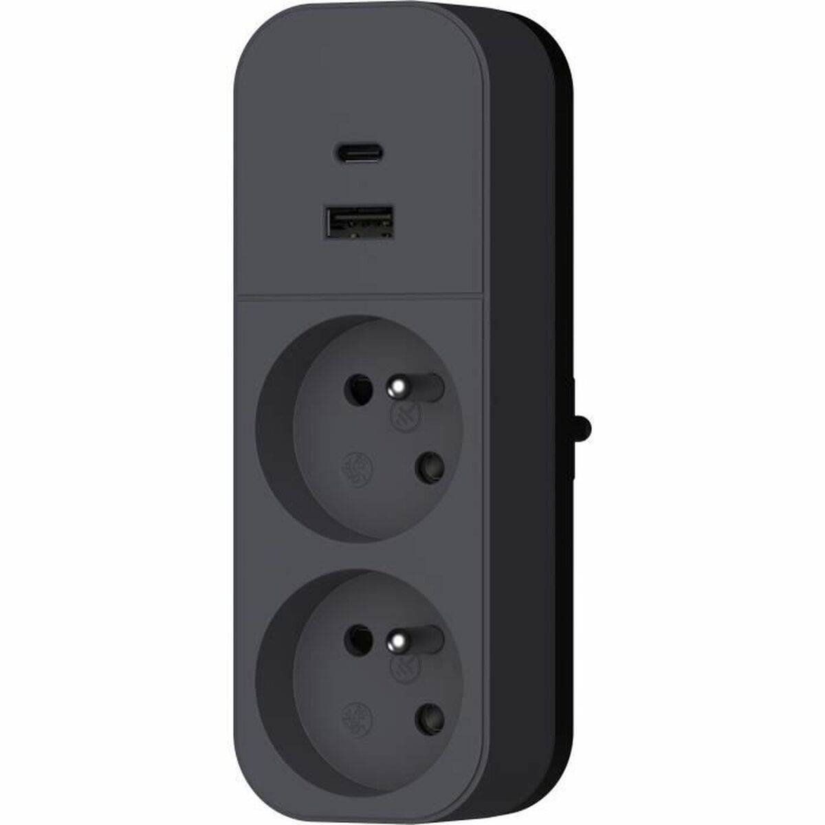 2-socket plugboard with power switch QUARX 3680 W