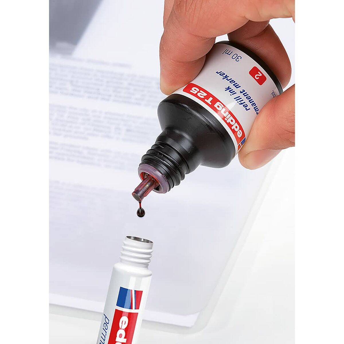 Permanent marker Edding NÂº 1 Black (10 Units)