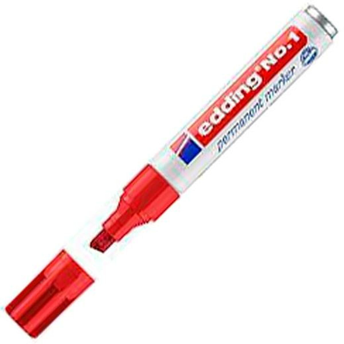 Permanent marker Edding NÂº1 Red (10 Units)