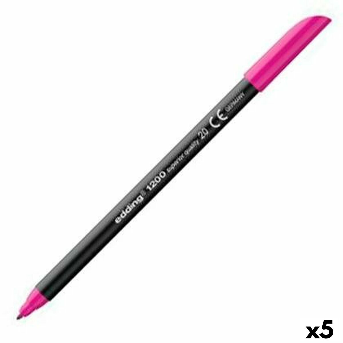 Felt-tip pens Edding 1200 Magenta (5 Units) Felt-tip pens Edding 1200 Magenta (5 Units)