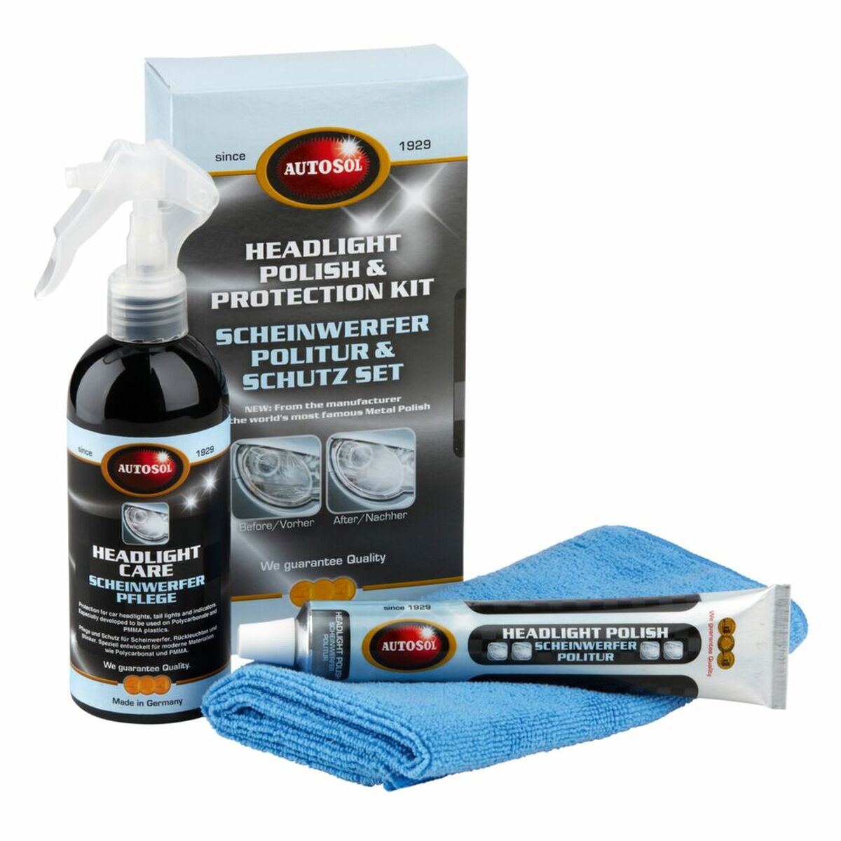 Headlight Restorer Autosol (75 ml + 200 ml) Headlight Restorer Autosol (75 ml + 200 ml)