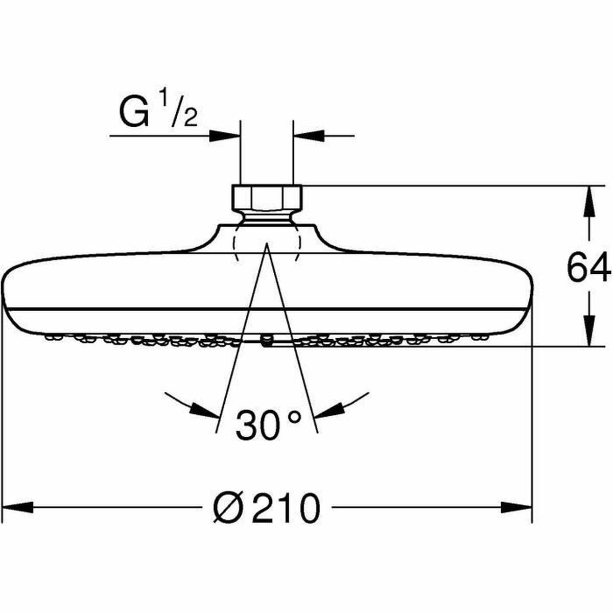 Shower Rose Grohe Vitalio Start Circular