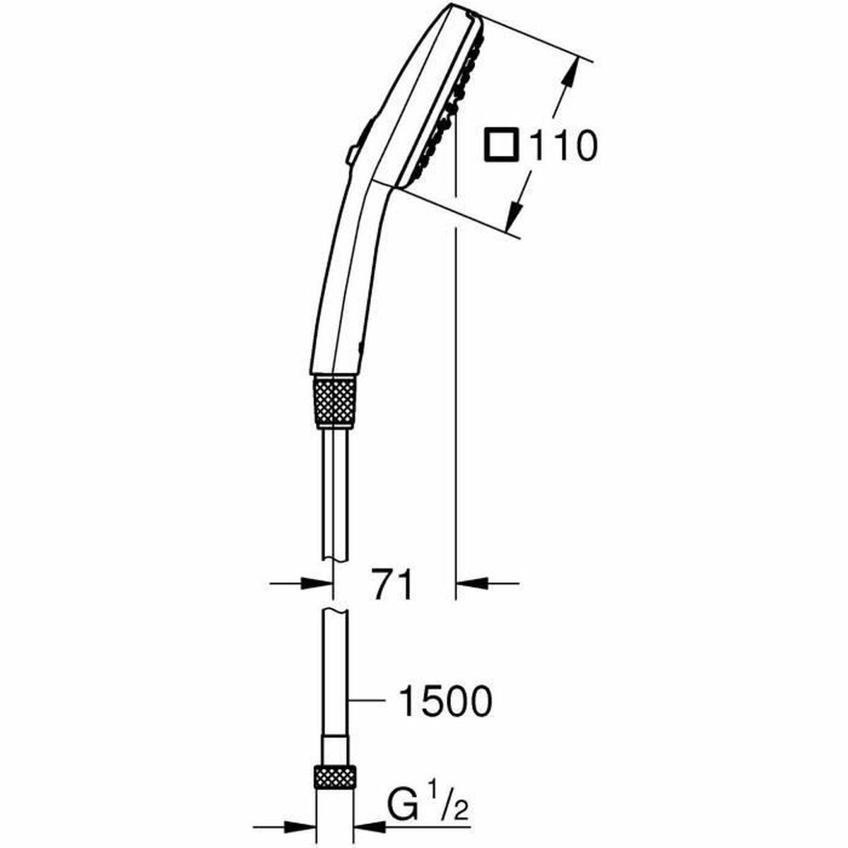 Shower Rose Grohe Plastic