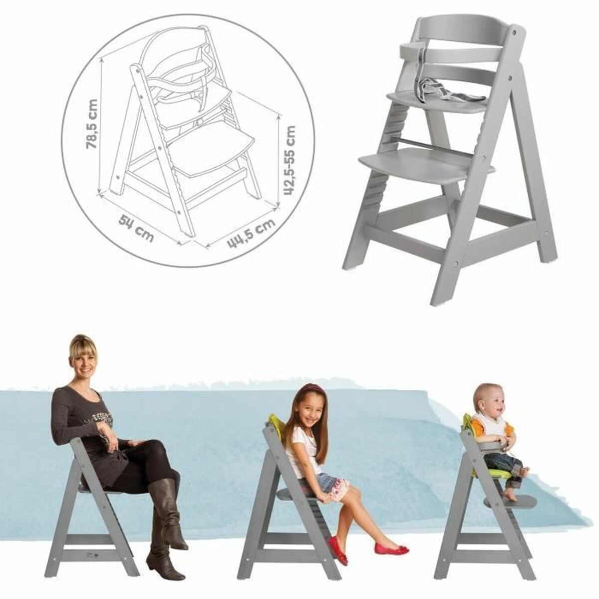Child’s Chair ROBA Sit Up III Grey Taupe