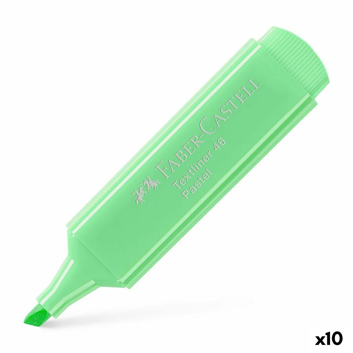 Fluorescent Marker Faber-Castell Textliner 1546 Cake Light Green (10 Units) Fluorescent Marker Faber-Castell Textliner 1546 Cake Light Green (10 Units)