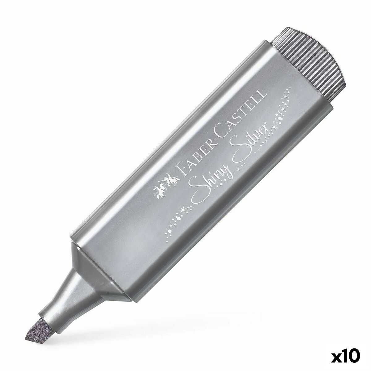 Highlighter Faber-Castell Silver (10 Units) Highlighter Faber-Castell Silver (10 Units)