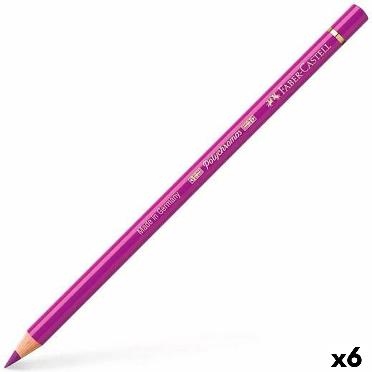 Colouring pencils Faber-Castell Polychromos Crimson Red 6 Pieces Colouring pencils Faber-Castell Polychromos Crimson Red 6 Pieces