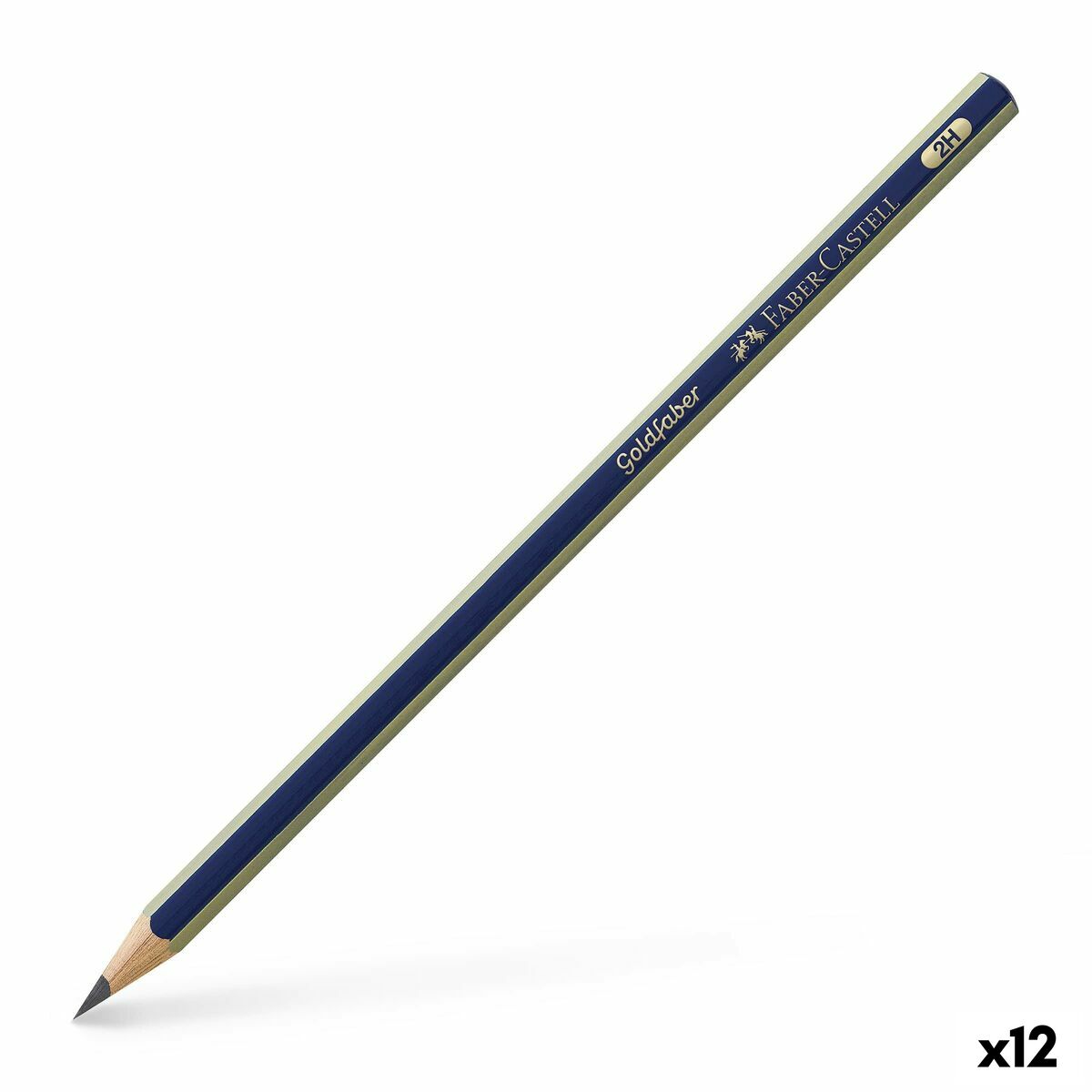 Pencil Faber-Castell GoldFaber 1221 Hexagonal 2H (12 Units)