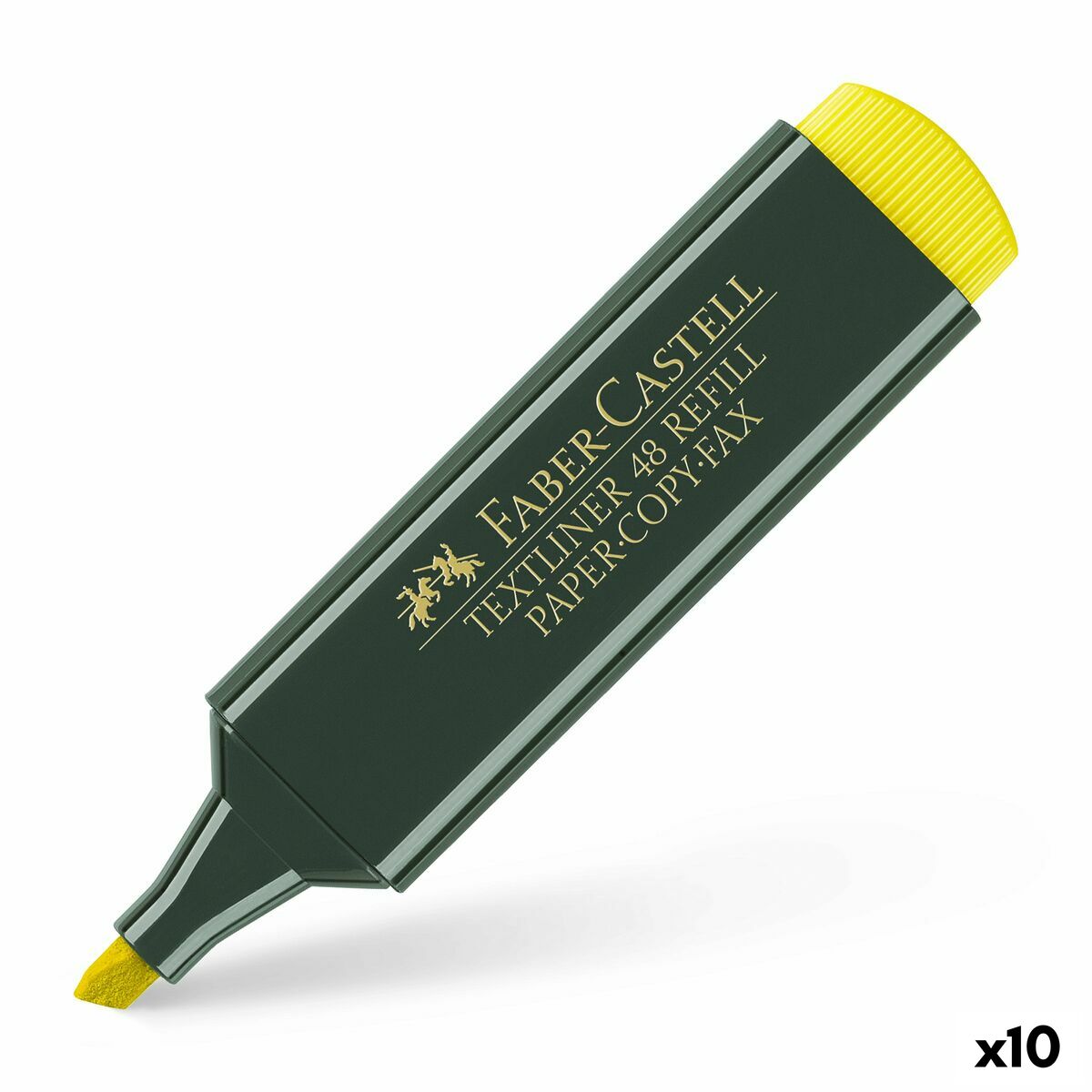 Highlighter Faber-Castell TEXTLINER 48 Yellow (10 Units) Highlighter Faber-Castell TEXTLINER 48 Yellow (10 Units)