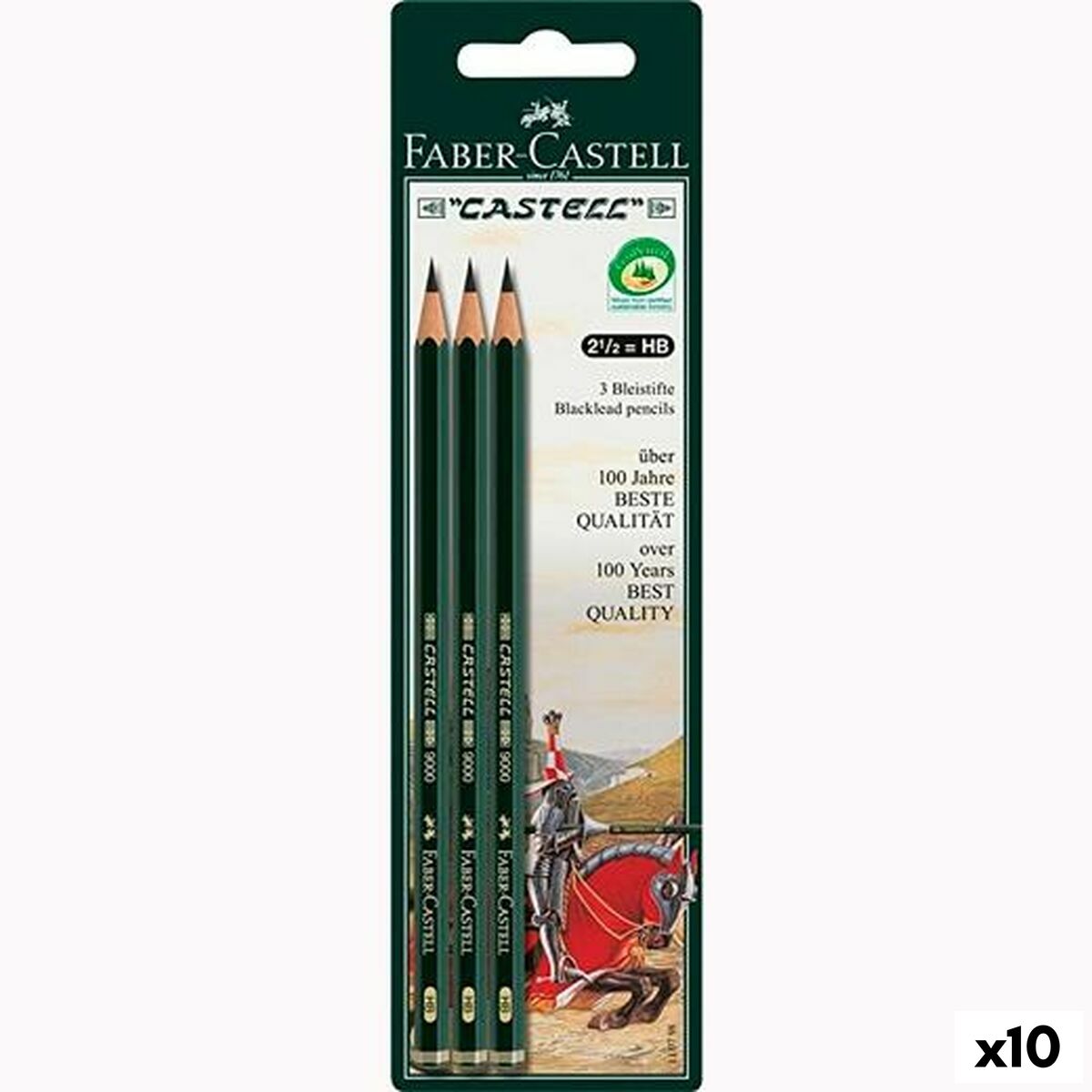 Pencil Set Faber-Castell Hexagonal HB (10 Units) Pencil Set Faber-Castell Hexagonal HB (10 Units)