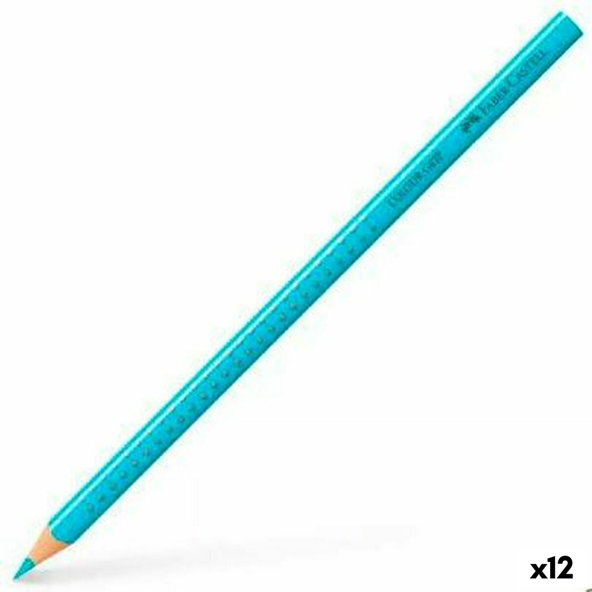 Colouring pencils Faber-Castell Colour Grip Turquoise (12 Units) Colouring pencils Faber-Castell Colour Grip Turquoise (12 Units)
