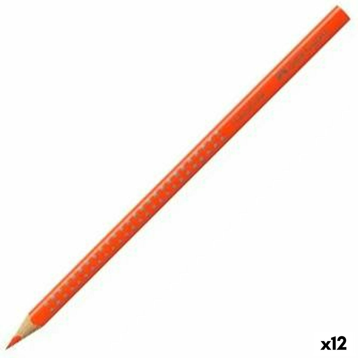 Colouring pencils Faber-Castell Colour Grip Dark Orange (12 Units) Colouring pencils Faber-Castell Colour Grip Dark Orange (12 Units)