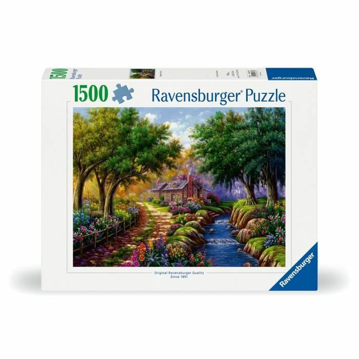 Puzzle Ravensburger Cottage By The River Puzzle Ravensburger Cottage By The River