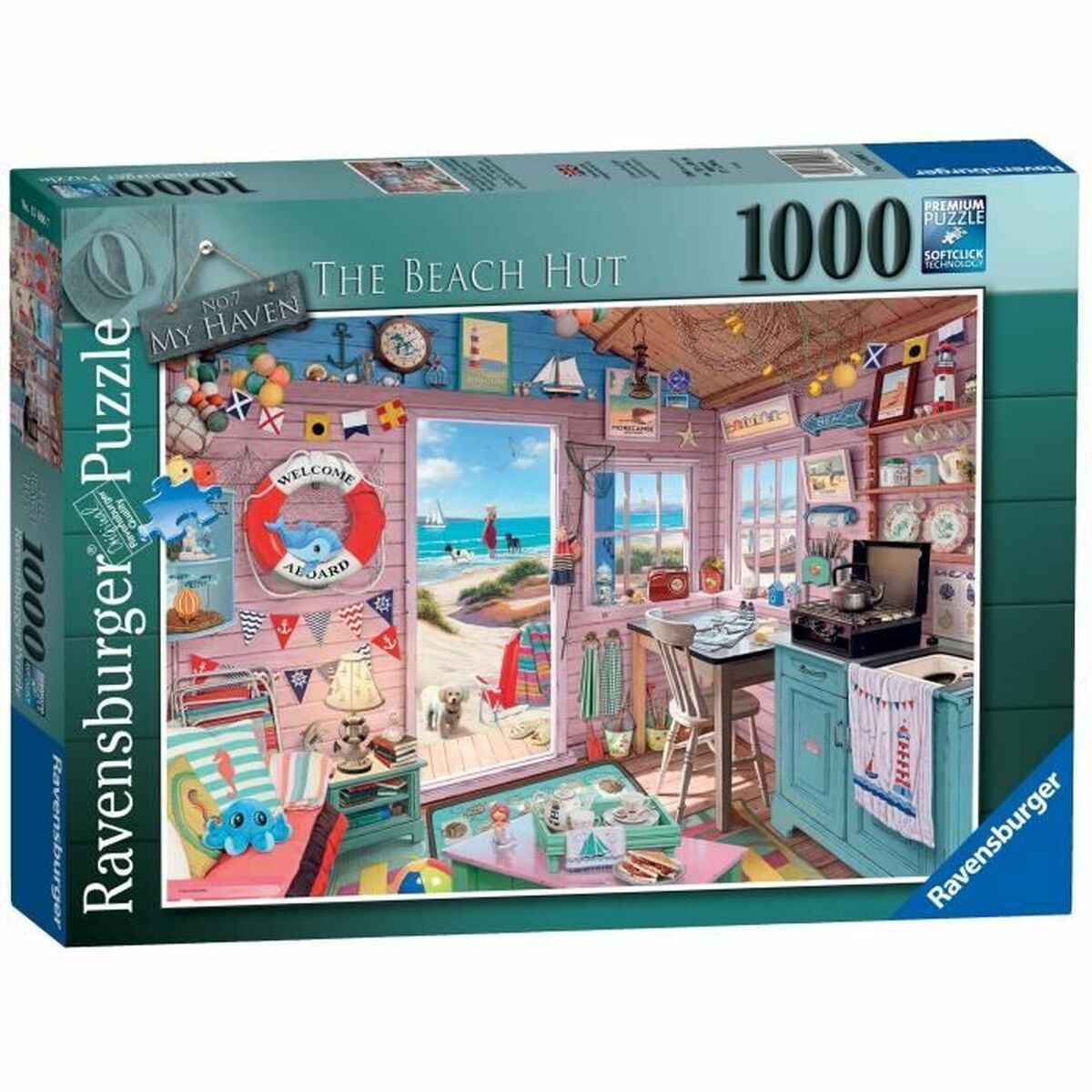 Puzzle Ravensburger Cabaa de la Playa 1000 Pieces