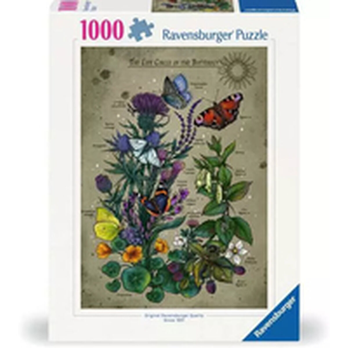 Puzzle Ravensburger The Life Circle of the Butterfly 1000 Pieces