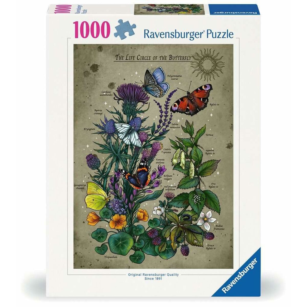 Puzzle Ravensburger The Life Circle of the Butterfly 1000 Pieces