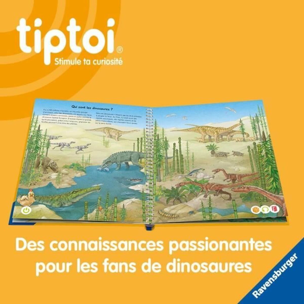 Educational Game Ravensburger tiptoiÂ® Starter Dino-4005556001750 (FR)