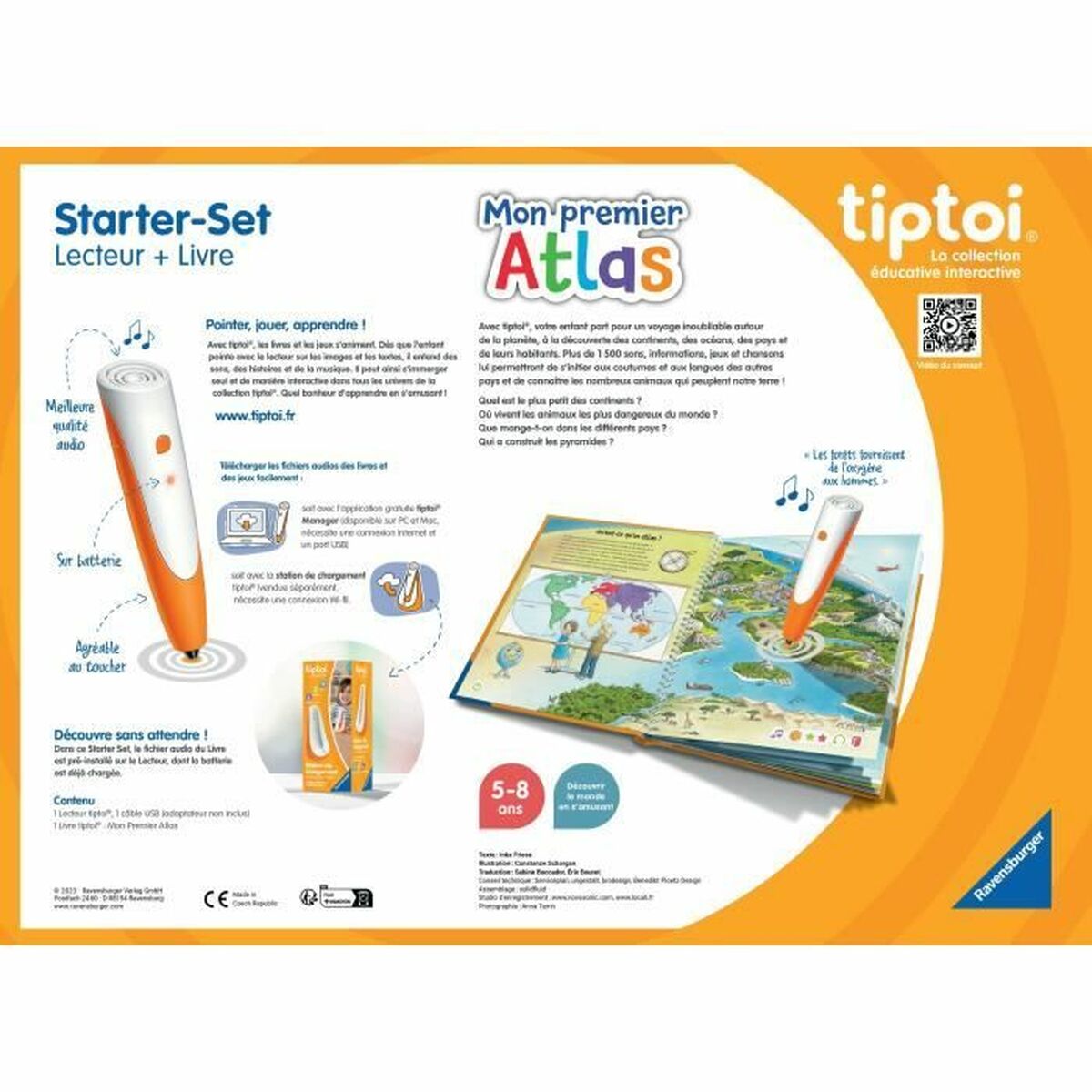 Educational Game Ravensburger tiptoi Starter Atlas 4005556001774 (FR)