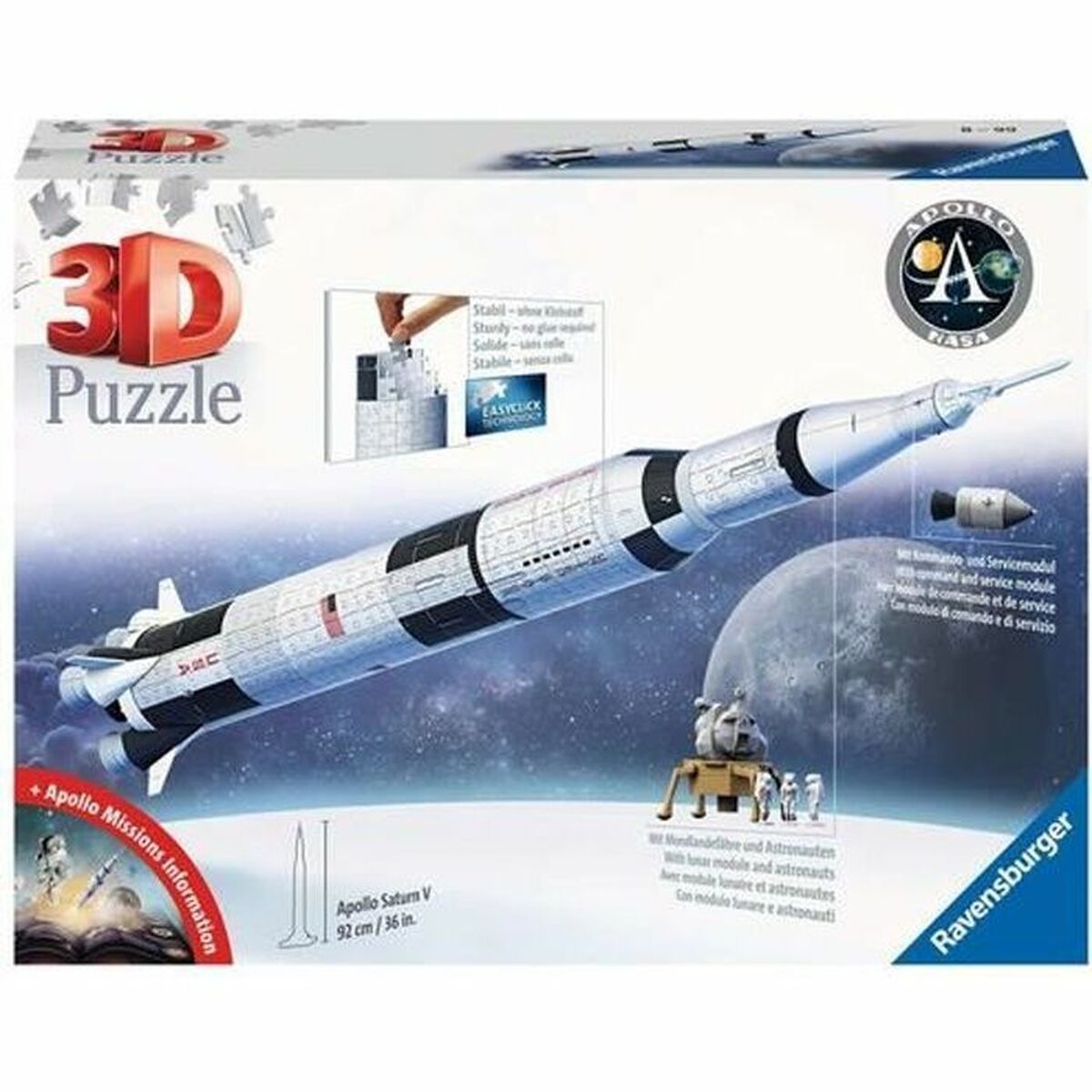 Puzzle Ravensburger Saturn V space rocket Puzzle Ravensburger Saturn V space rocket