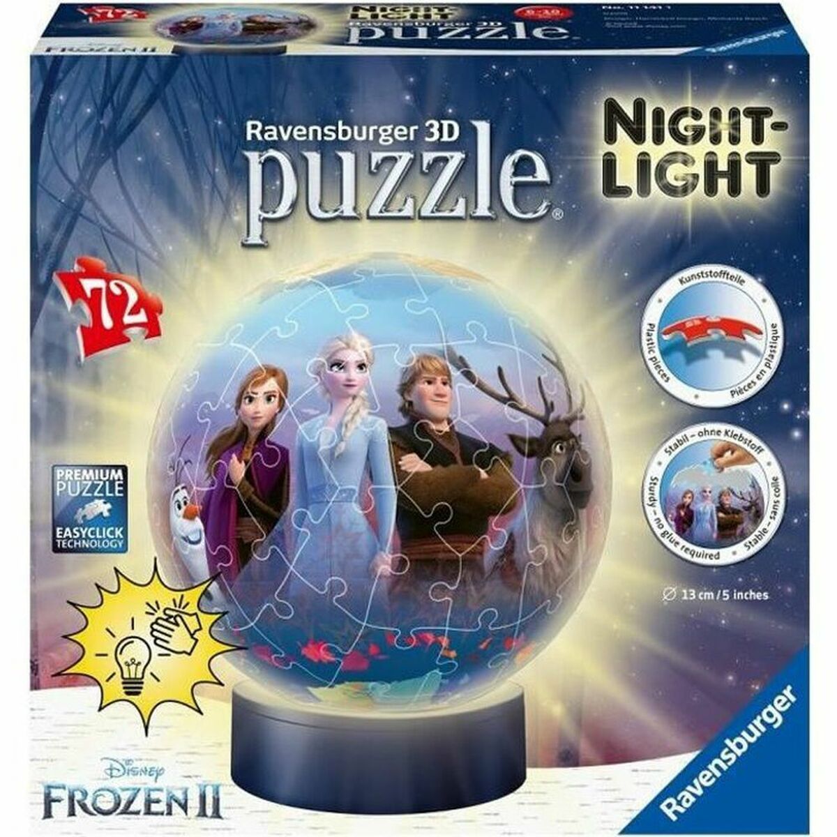 3D Puzzle Ravensburger 00.011.141 72 Pieces 3D Puzzle Ravensburger 00.011.141 72 Pieces
