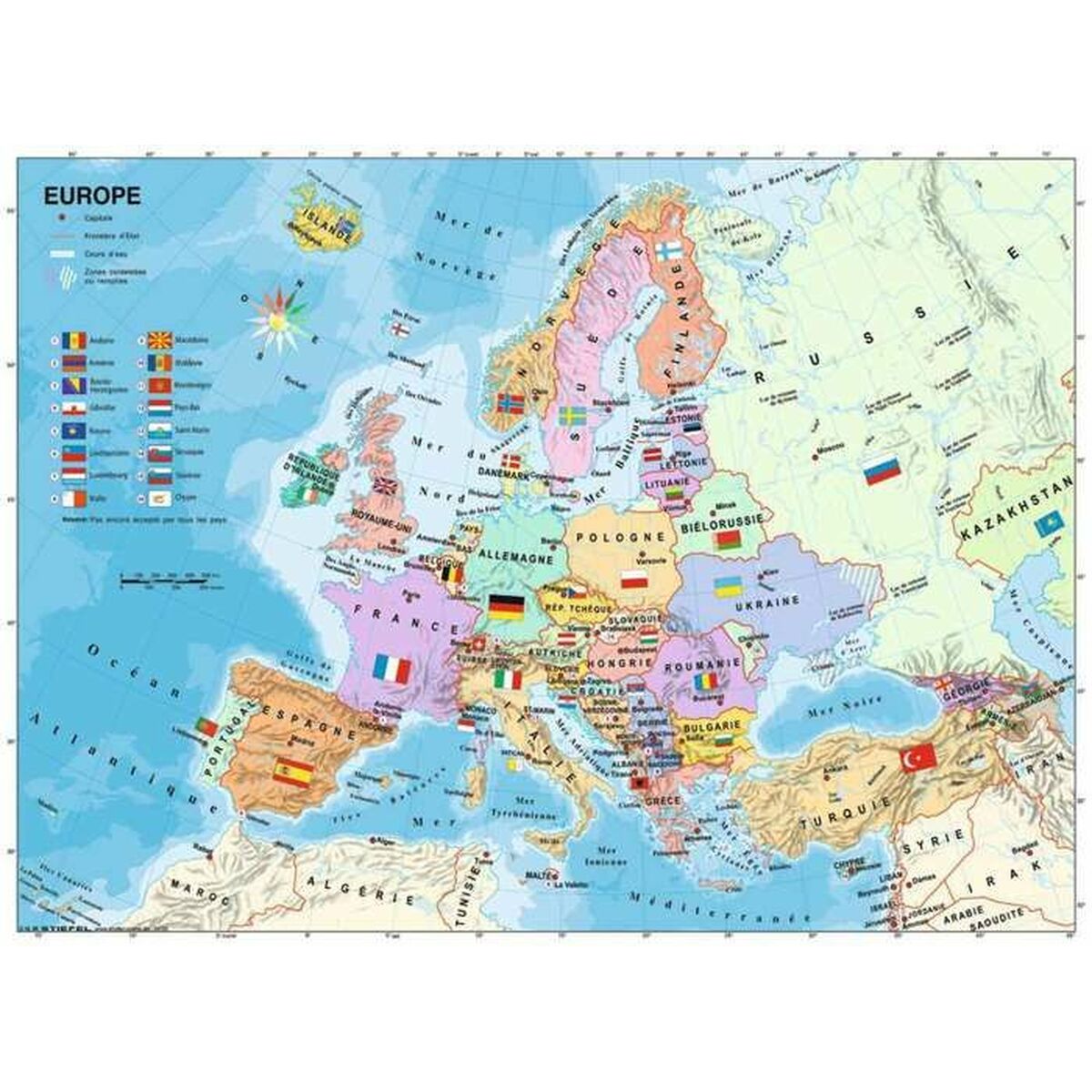 Puzzle Ravensburger Carte d’Europe