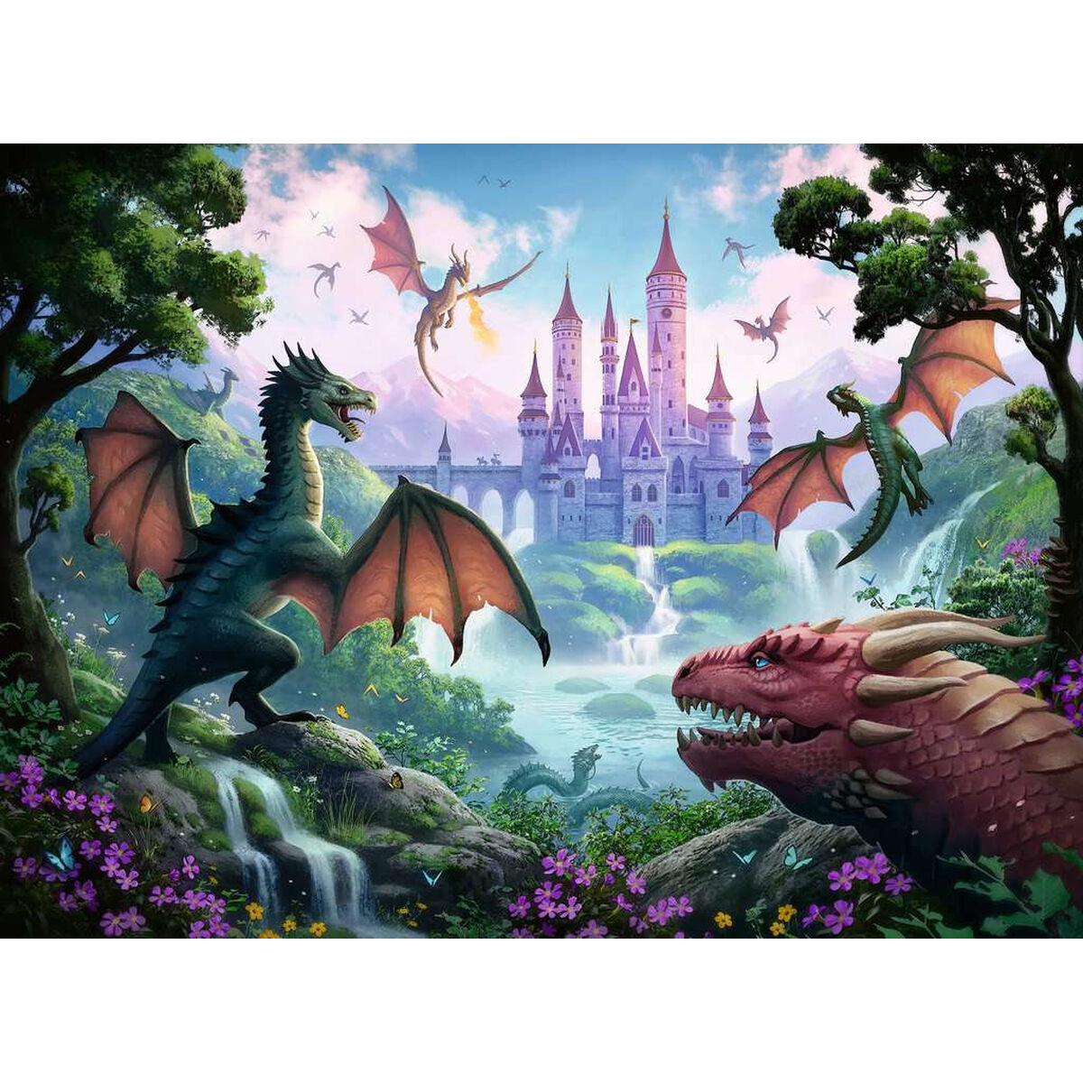 Puzzle Ravensburger 13356 The Dragon’s Wrath XXL 300 Pieces