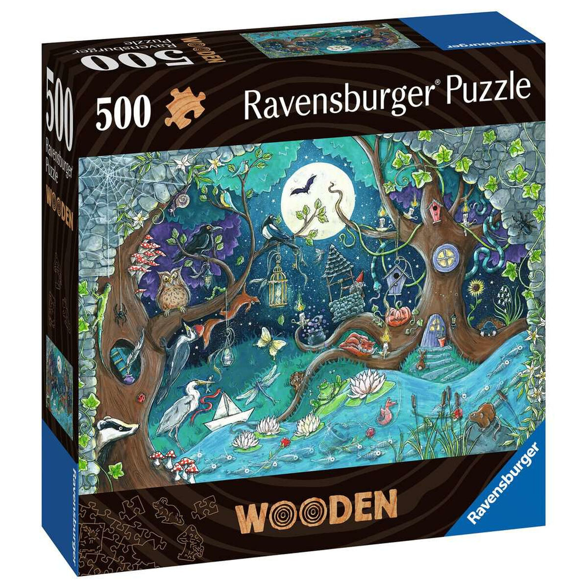 Puzzle Ravensburger 17516 Fantasy Forest Wood 500 Pieces Puzzle Ravensburger 17516 Fantasy Forest Wood 500 Pieces