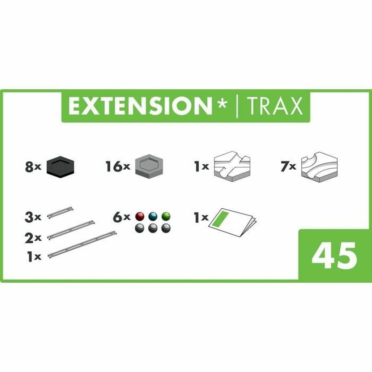 Board game Ravensburger GraviTrax Set d’Extension Trax / Rails – 224142