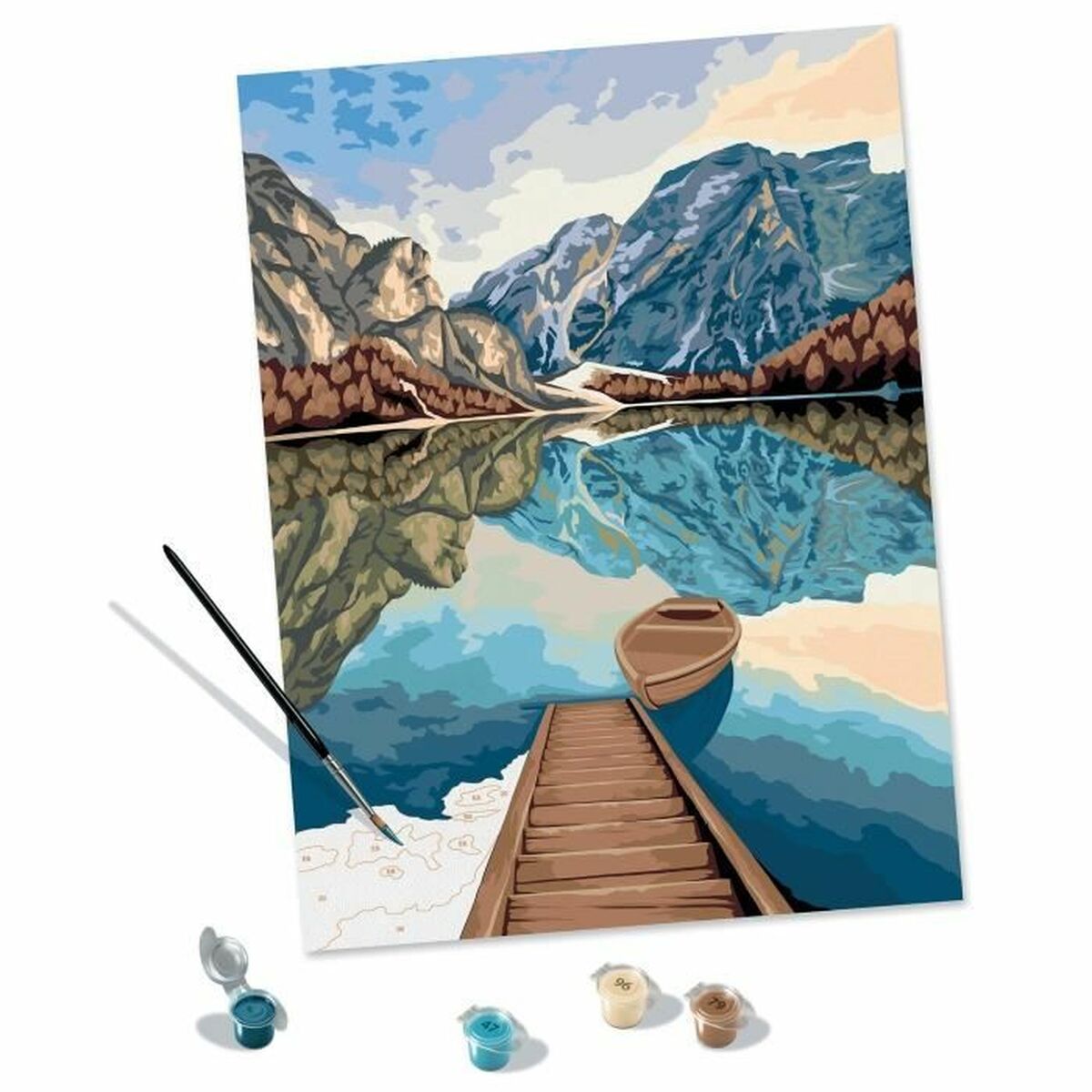 Paint by Numbers Set Ravensburger Lake Views 30 x 40 cm