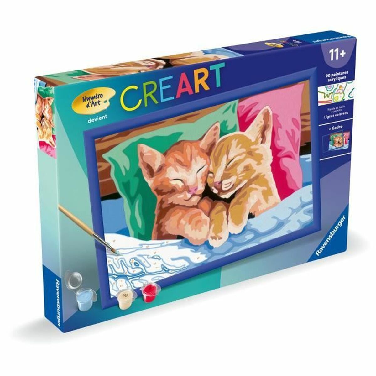 Paint by Numbers Set Ravensburger CReart Cats
