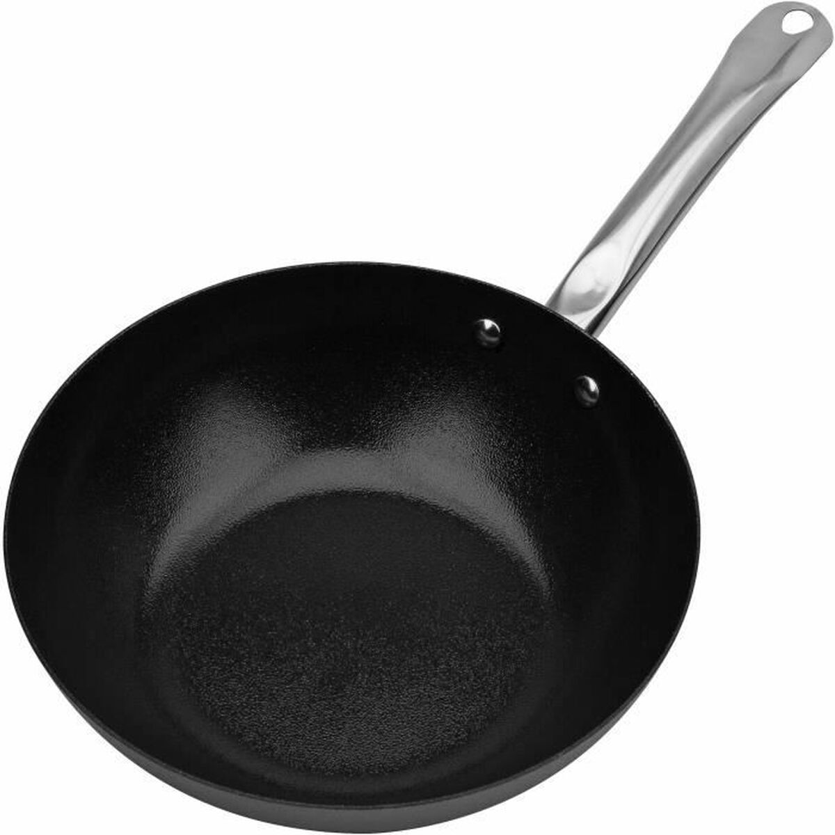 Wok Pan GSW Steel Ø 28 cm 1 Piece Wok Pan GSW Steel Ø 28 cm 1 Piece