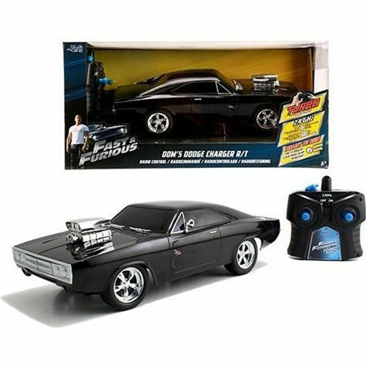 Remote-Controlled Car Simba 253203019 Black Remote-Controlled Car Simba 253203019 Black
