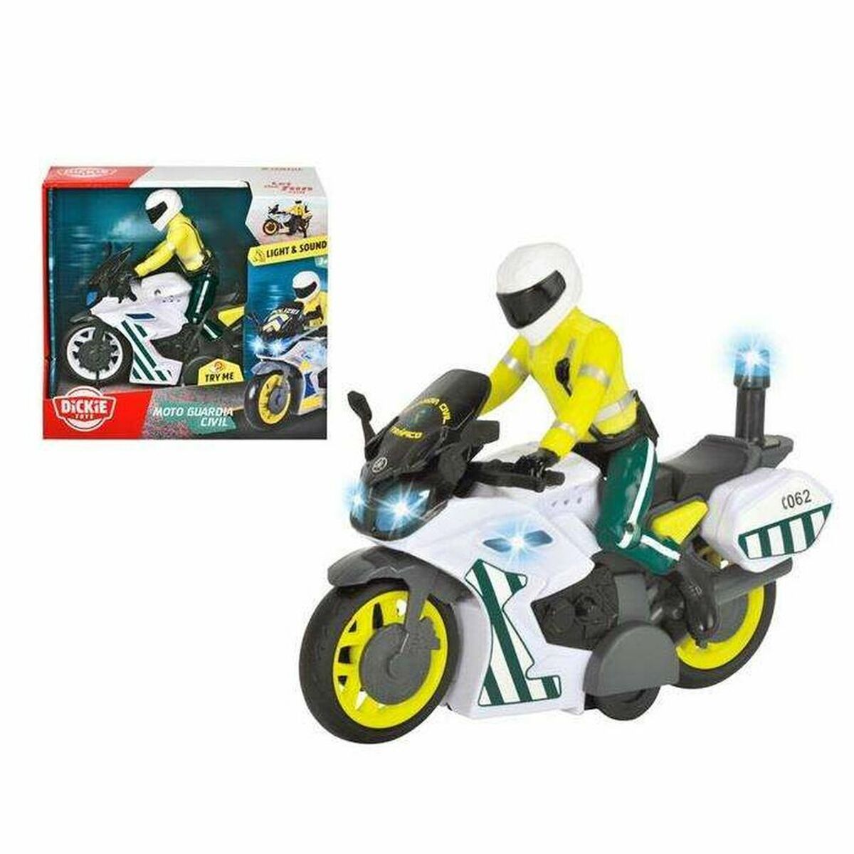 Motorcycle Dickie Toys 17 cm Police Officer Motorcycle Dickie Toys 17 cm Police Officer