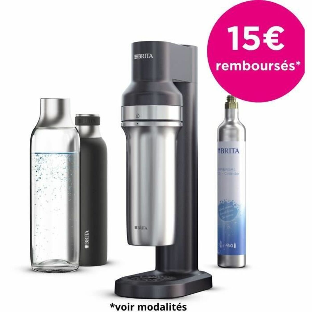 Soda Machine Brita sodaTRIO Black Soda Machine Brita sodaTRIO Black