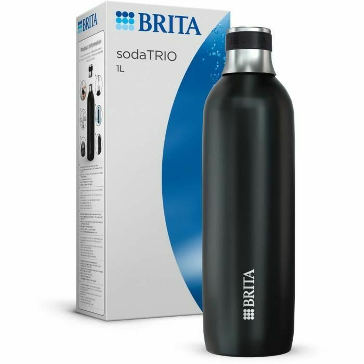 Thermos Brita 1046734 Black Silver Stainless steel 1 L