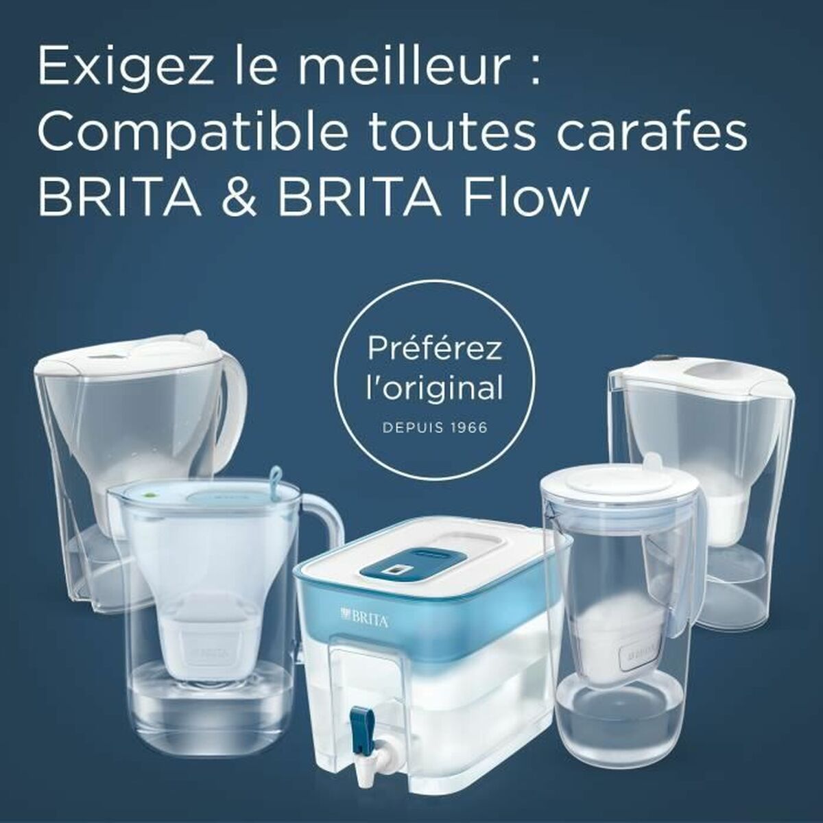 Filter jug Brita Style Essential Grey Transparent 2,4 L