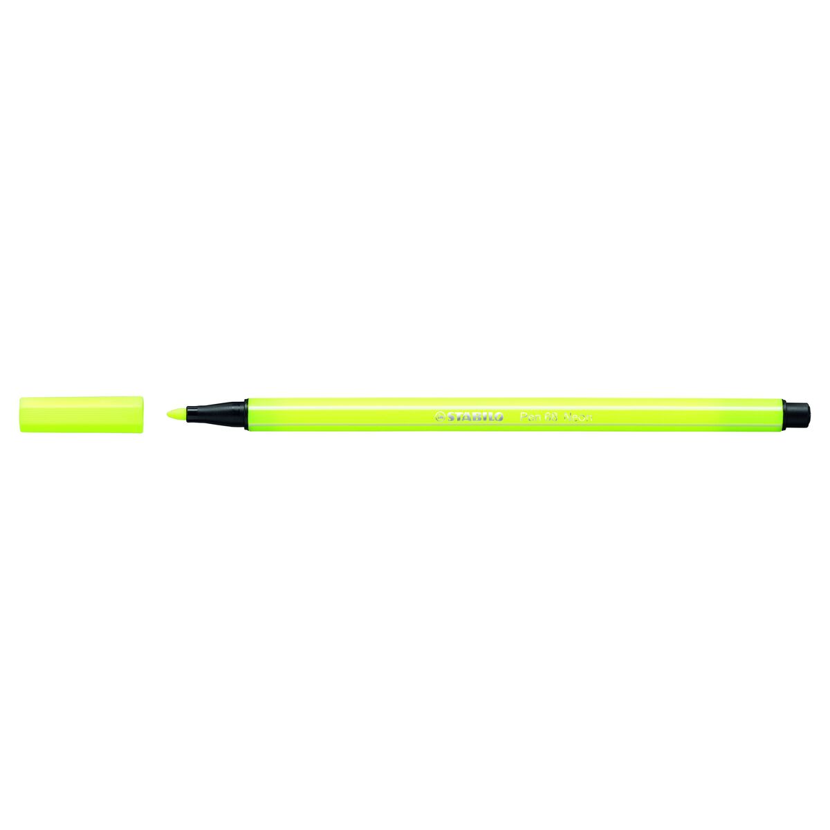 Felt-tip pens Stabilo Pen 68 Fluorescent Yellow (10 Pieces)