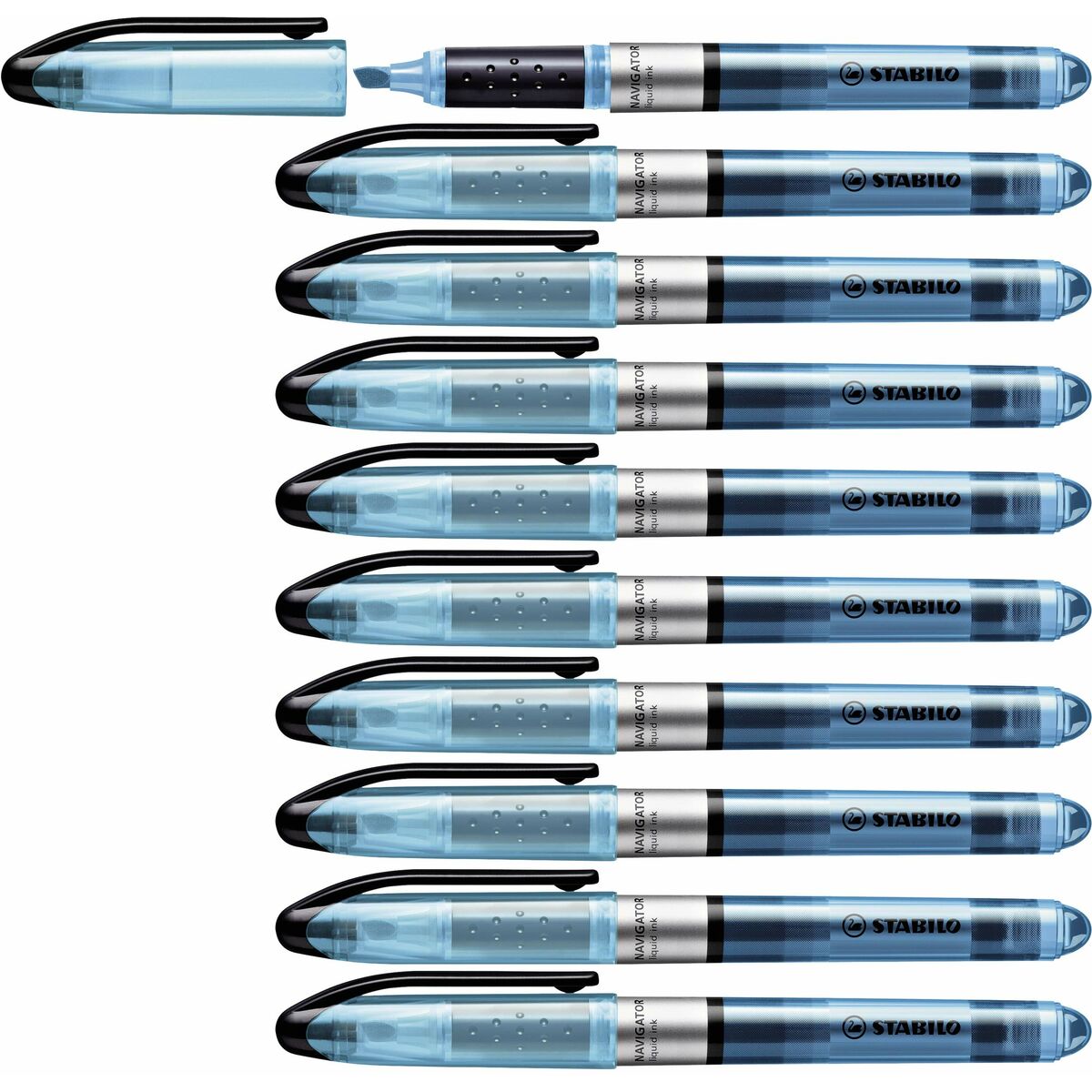 Fluorescent Marker Stabilo Navigator Blue 10 Pieces (1 Unit) Fluorescent Marker Stabilo Navigator Blue 10 Pieces (1 Unit)