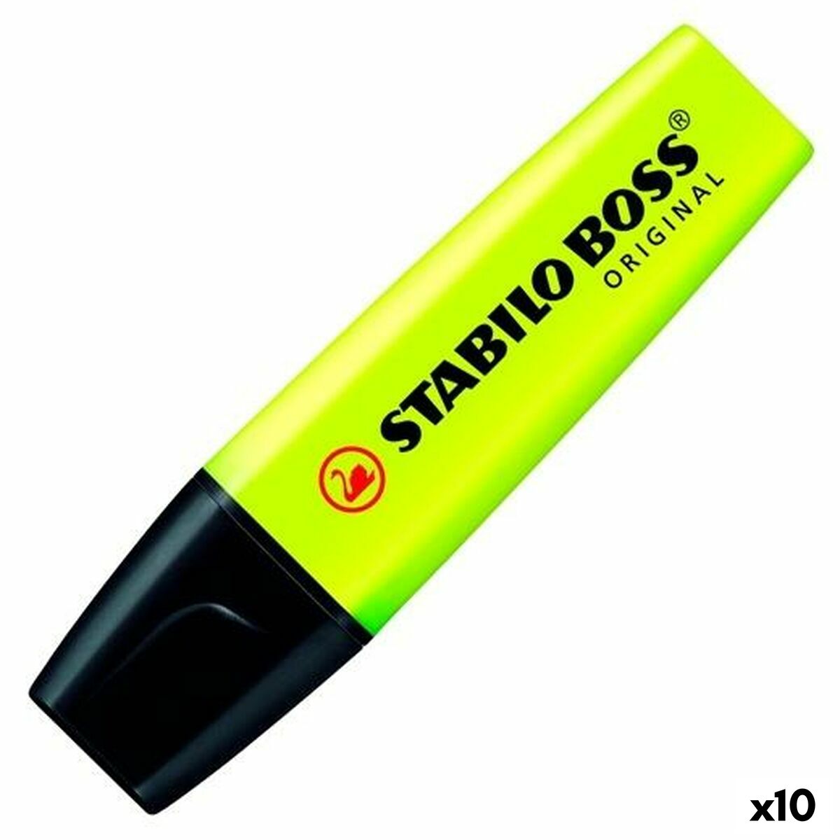 Fluorescent Marker Stabilo Boss Yellow Multicolour 10 Pieces (10 Units) Fluorescent Marker Stabilo Boss Yellow Multicolour 10 Pieces (10 Units)