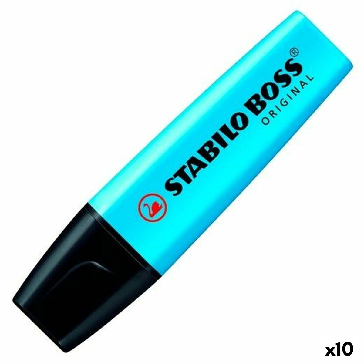 Fluorescent Marker Stabilo Boss Blue (10 Units) (1 Unit) Fluorescent Marker Stabilo Boss Blue (10 Units) (1 Unit)