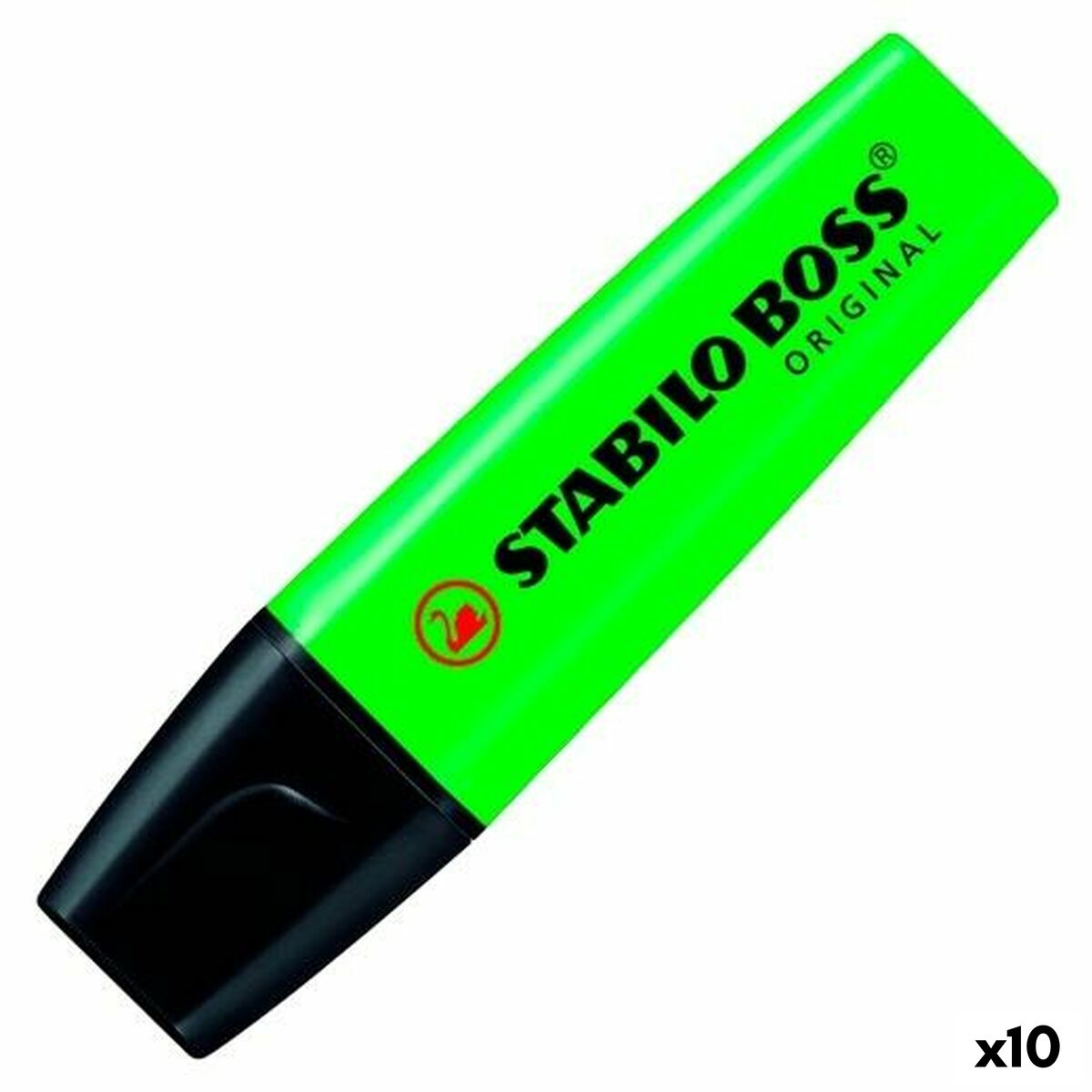 Fluorescent Marker Stabilo Boss Green Black/Green 10 Pieces (10 Units) (1 Unit) Fluorescent Marker Stabilo Boss Green Black/Green 10 Pieces (10 Units) (1 Unit)