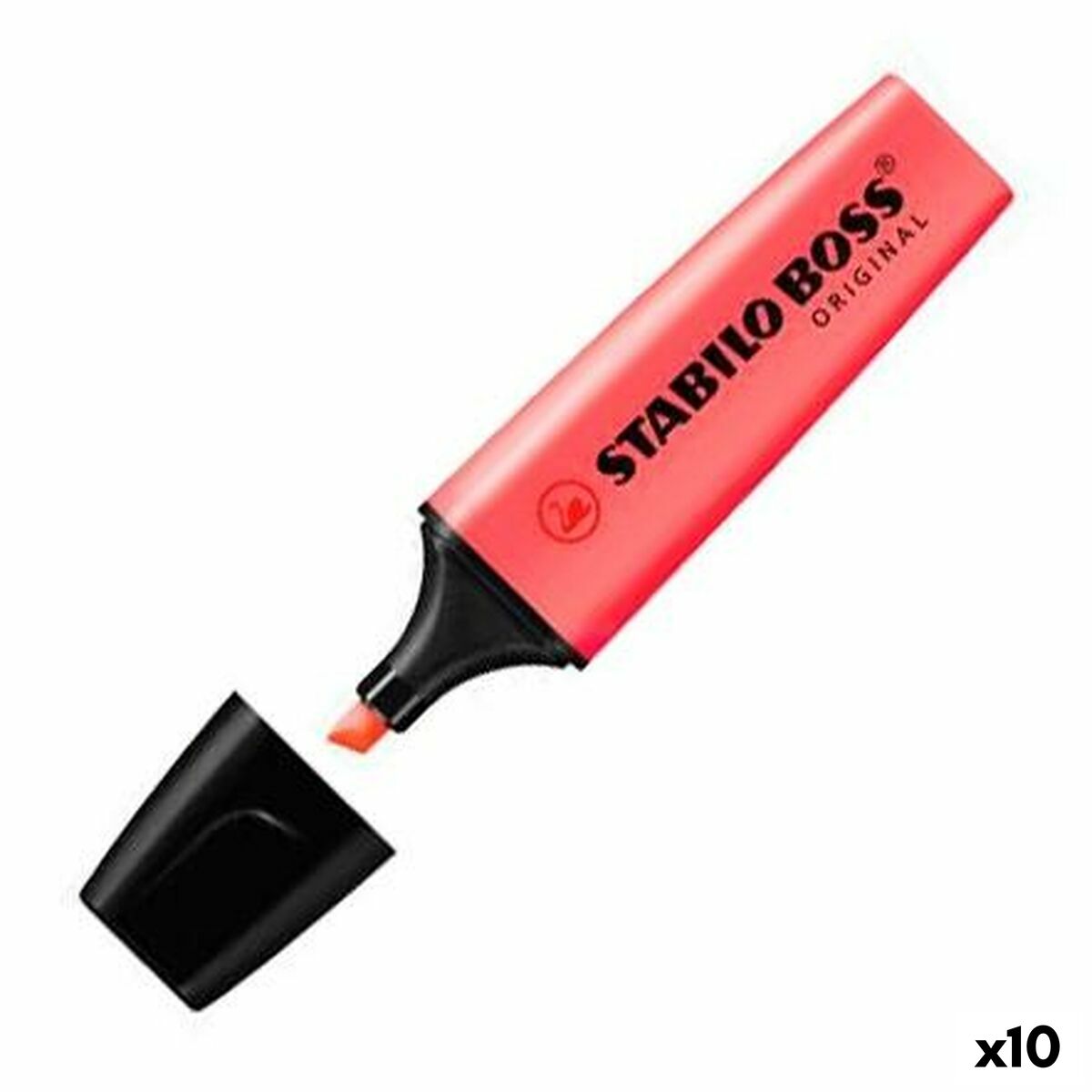 Highlighter Stabilo Red (10 Units) Highlighter Stabilo Red (10 Units)