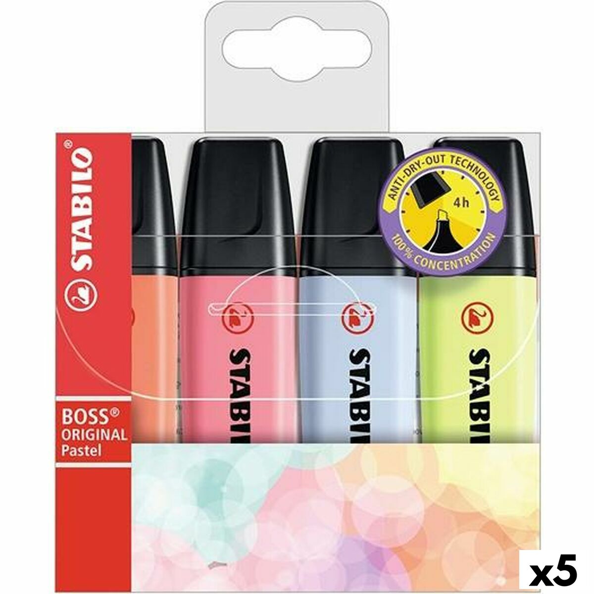 Fluorescent Marker Set Stabilo Boss Multicolour (5 Units) Fluorescent Marker Set Stabilo Boss Multicolour (5 Units)