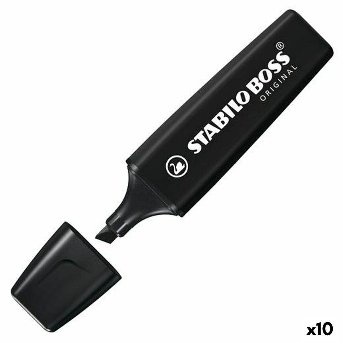 Highlighter Stabilo Nature Colors Black (10 Units) Highlighter Stabilo Nature Colors Black (10 Units)