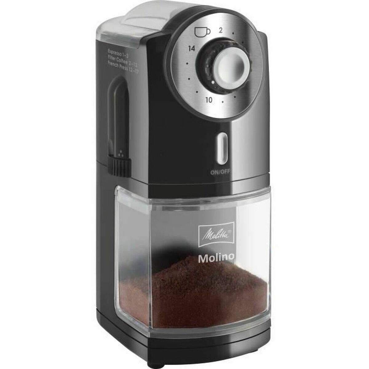 Coffee Grinder Melitta 1019-02 200 g Black Plastic 1000 W 100 W Coffee Grinder Melitta 1019-02 200 g Black Plastic 1000 W 100 W