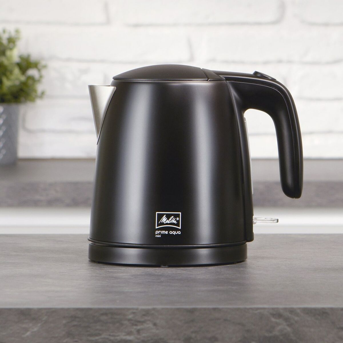 Kettle Melitta PRIME AQUA MINI BLACK EDITION 1 Black Stainless steel plástico,acero inoxidable 2200 W 1,7 L