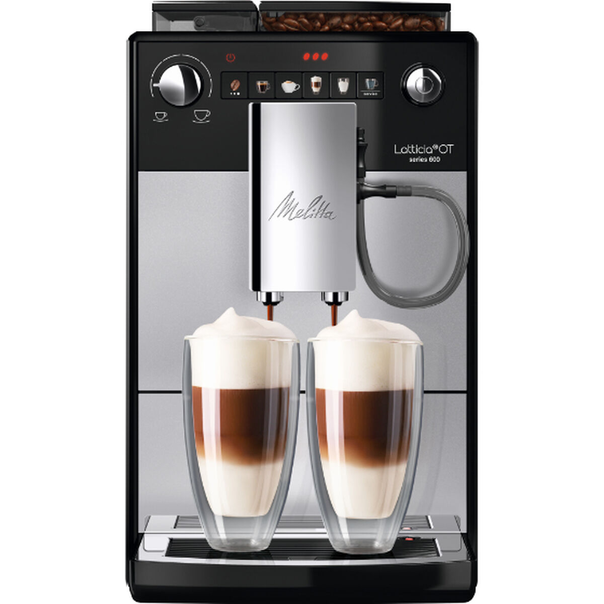 Superautomatic Coffee Maker Melitta Latticia F300-101 Black Silver 1450 W 1,5 L Superautomatic Coffee Maker Melitta Latticia F300-101 Black Silver 1450 W 1,5 L