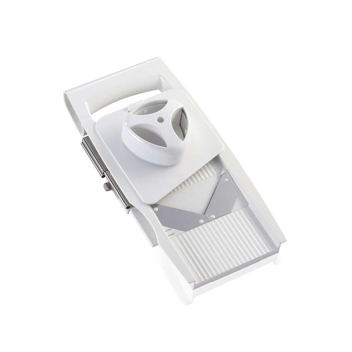 Mandolin Grater Leifheit White Stainless steel Plastic 4-in-1