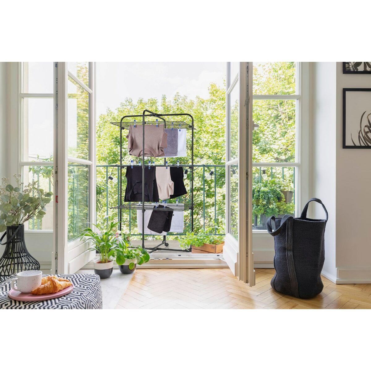 Clothes Line Leifheit Classic Tower 270 Black Black